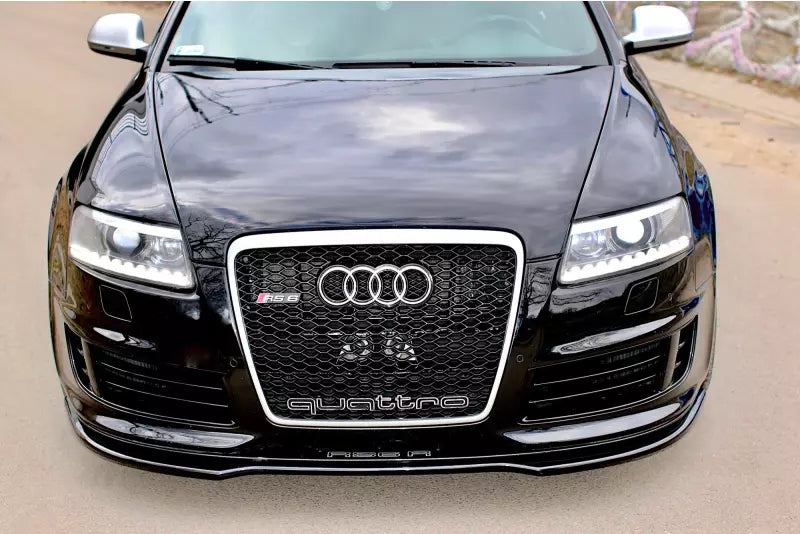 Maxton Design Frontlippe für Audi RS6 C6 Hochglanz schwarz – Ansicht 2
