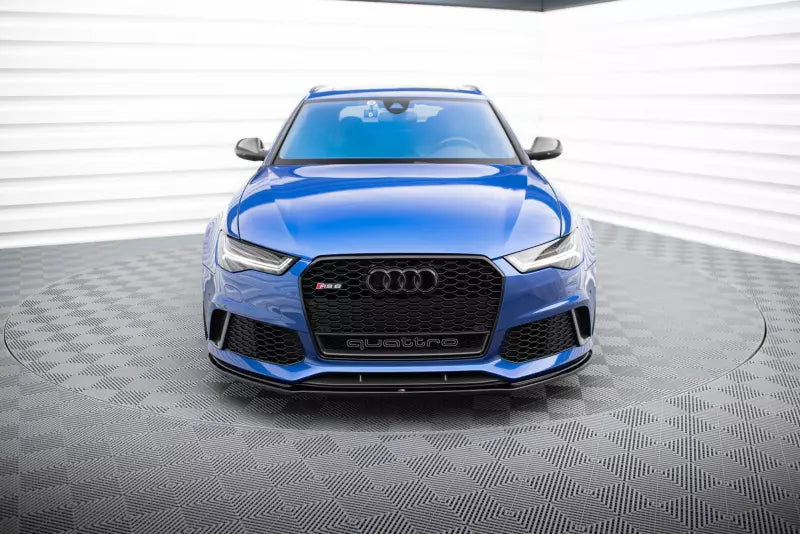 Maxton Design Frontlippe V.1 für Audi RS6 C7 Hochglanz schwarz – Ansicht 2