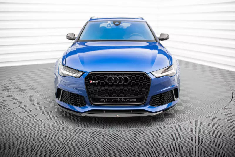 Maxton Design Frontlippe V.2 für Audi RS6 C7 Hochglanz schwarz – Ansicht 2