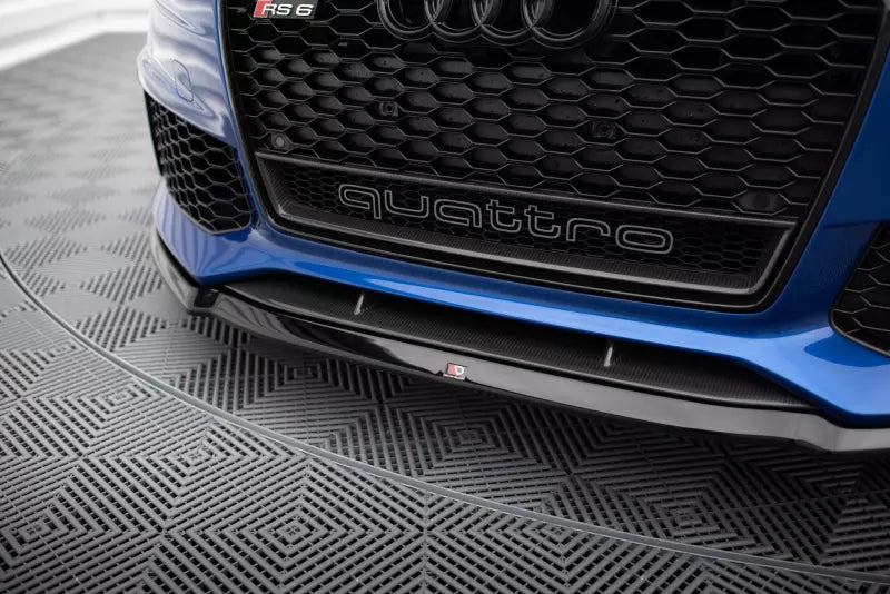 Maxton Design Frontlippe V.2 für Audi RS6 C7 Hochglanz schwarz – Ansicht 3