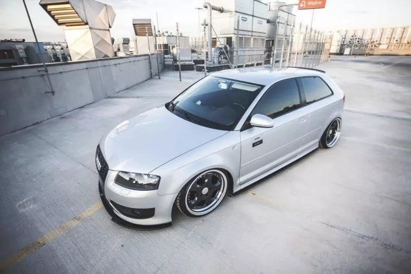Maxton Design Frontlippe für Audi S3 8P Hochglanz schwarz – Ansicht 2