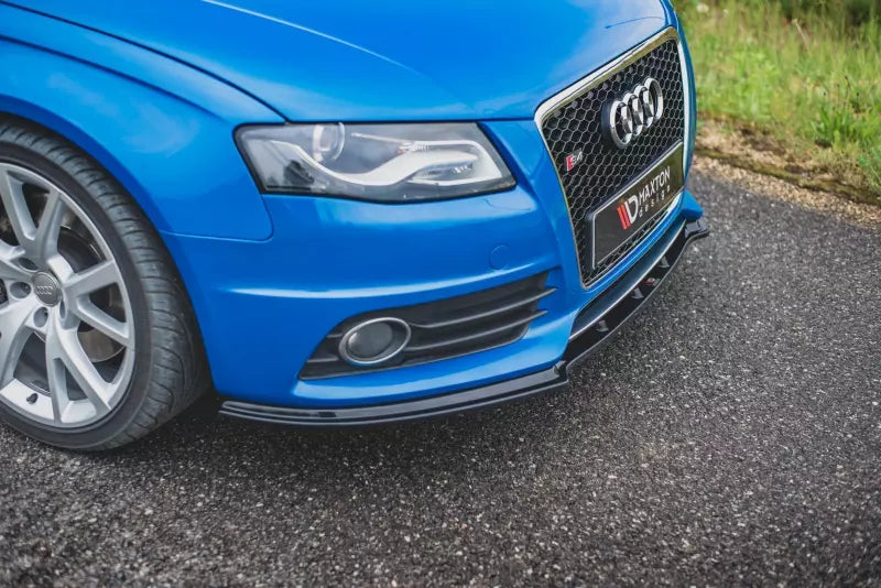 Maxton Design Frontlippe für Audi S4 / A4 S-Line B8 Hochglanz schwarz – Ansicht 4