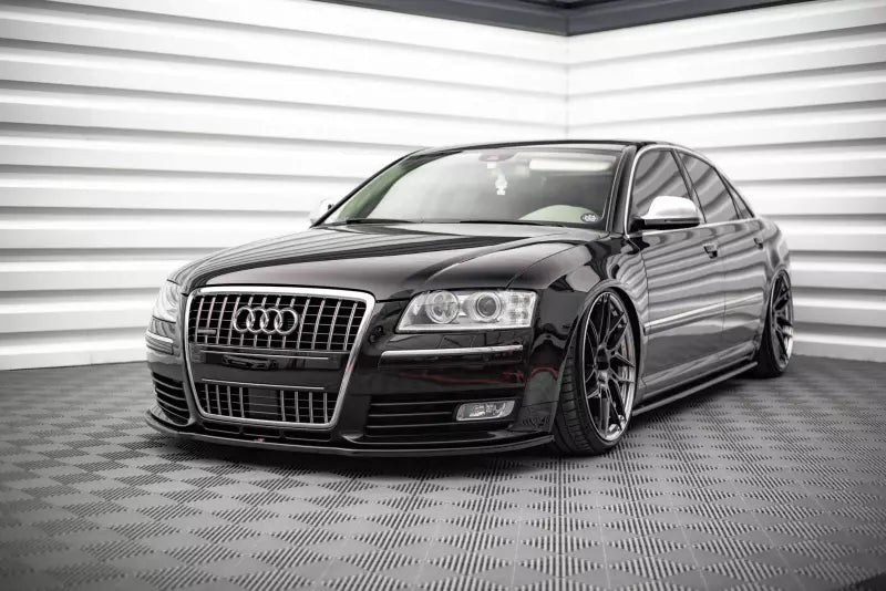 Maxton Design Frontlippe für Audi S8 D3 Hochglanz schwarz – Ansicht 1