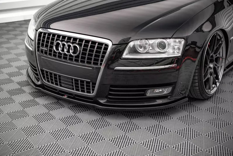 Maxton Design Frontlippe für Audi S8 D3 Hochglanz schwarz – Ansicht 2