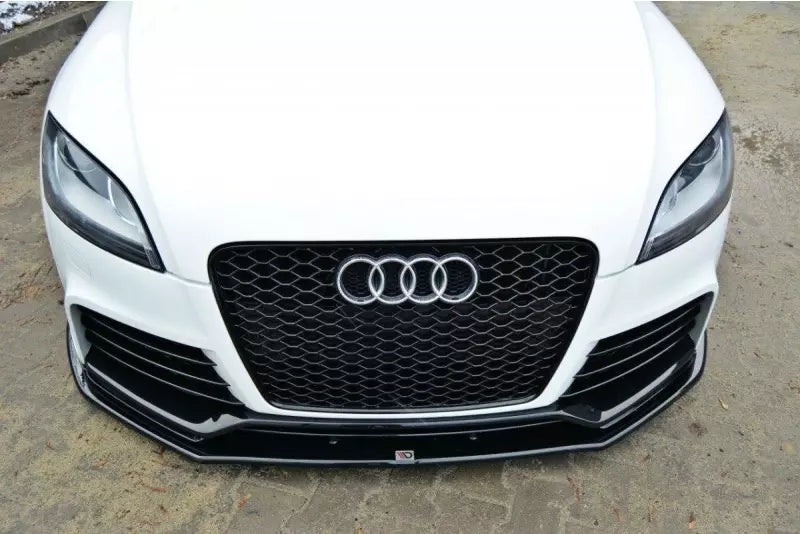 Maxton Design Frontlippe V.1 für Audi TT RS 8J Hochglanz schwarz – Ansicht 2