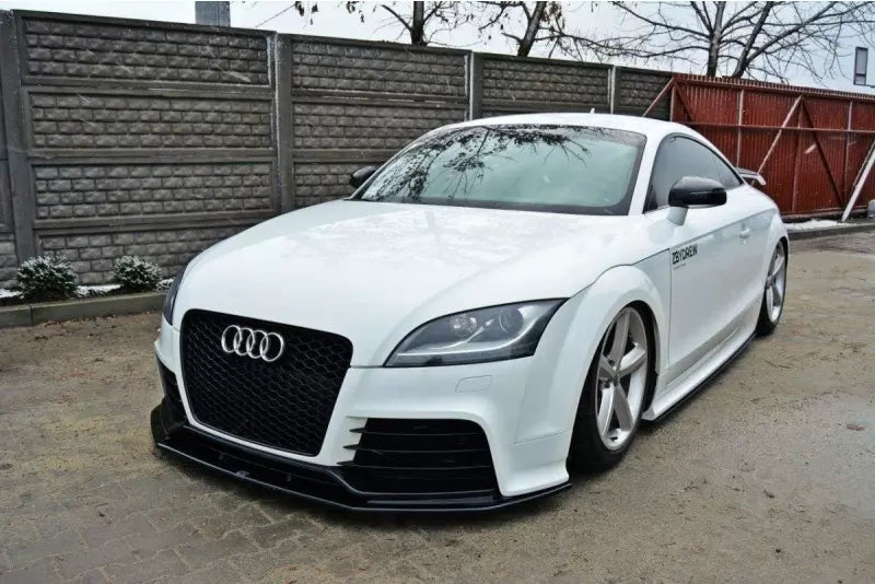 Maxton Design Frontlippe V.1 für Audi TT RS 8J Hochglanz schwarz – Ansicht 3