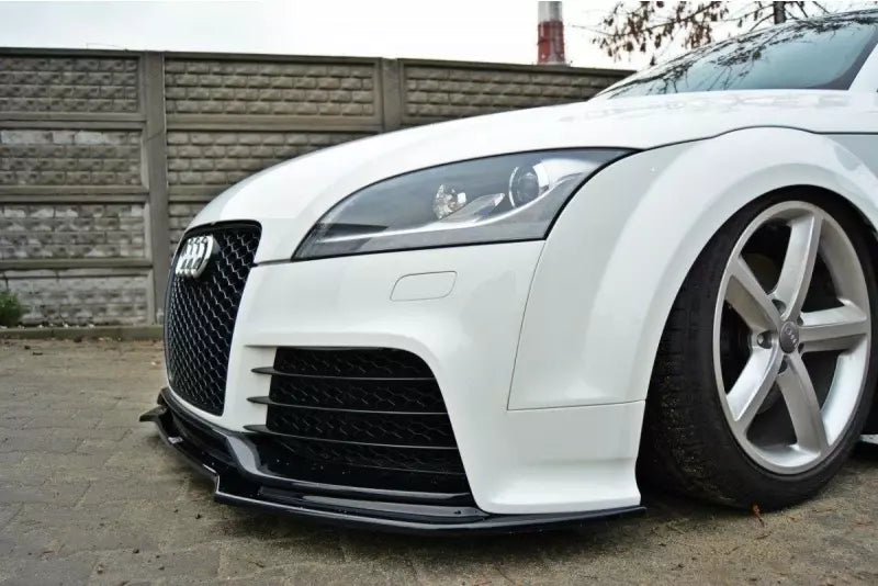 Maxton Design Frontlippe V.2 für Audi TT RS 8J Hochglanz schwarz – Ansicht 1