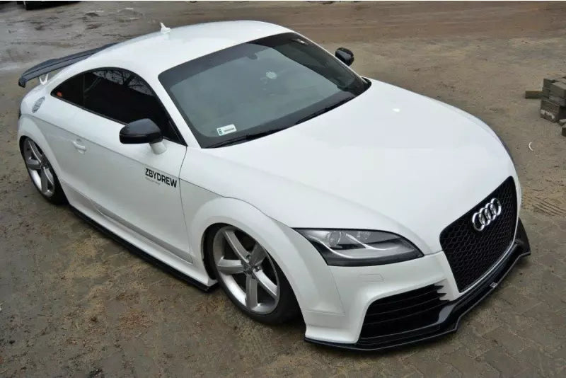 Maxton Design Frontlippe V.2 für Audi TT RS 8J Hochglanz schwarz – Ansicht 3