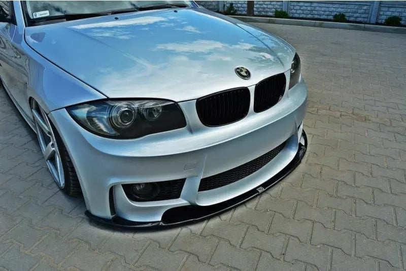 Maxton Design Frontlippe für BMW 1er E87 M Design Hochglanz schwarz – Ansicht 1