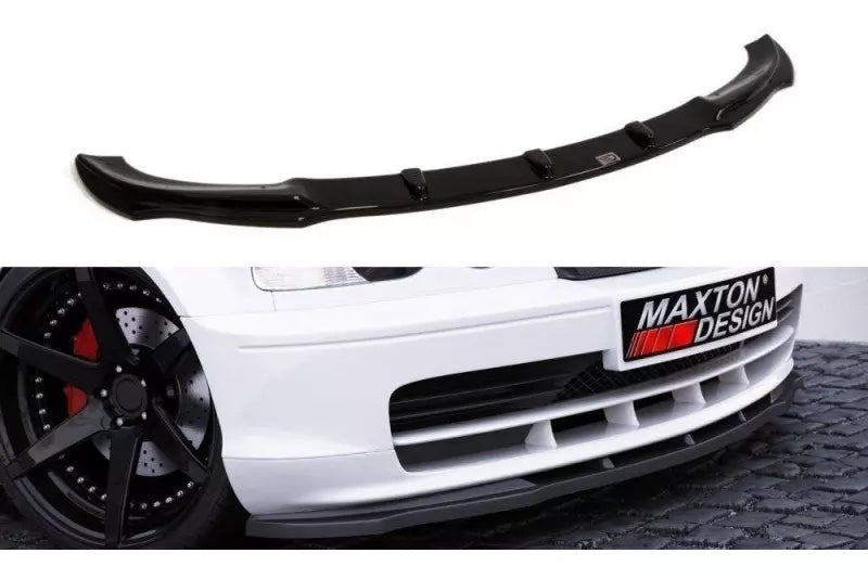 Maxton Design Frontlippe für BMW 3er E46 Coupe / Cabrio Hochglanz schwarz – Ansicht 1