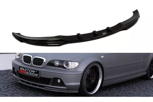 Maxton Design Frontlippe für BMW 3er E46 Coupe / Cabrio Facelift Hochglanz schwarz – Ansicht 1