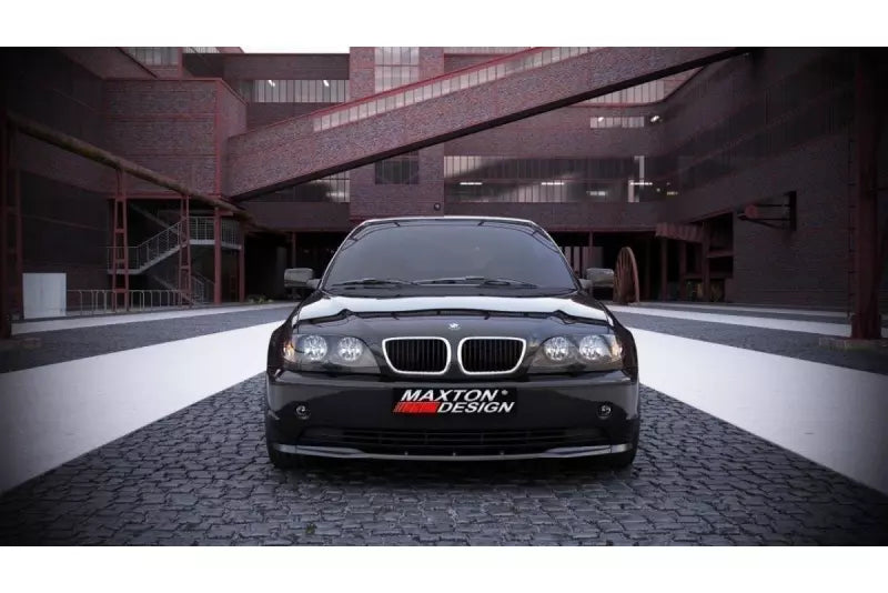 Maxton Design Frontlippe für BMW 3er E46 Limousine Facelift Hochglanz schwarz – Ansicht 2