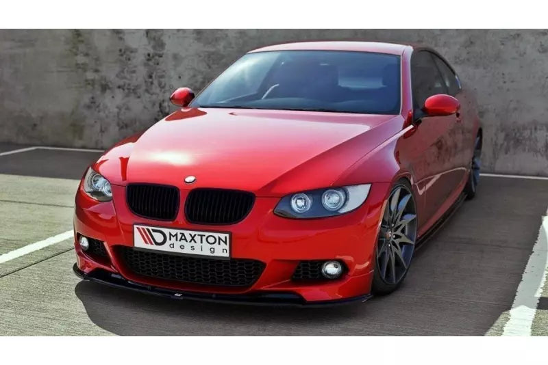Maxton Design Frontlippe V.1 für BMW 3er E92 M Paket vor Facelift Hochglanz schwarz – Ansicht 3