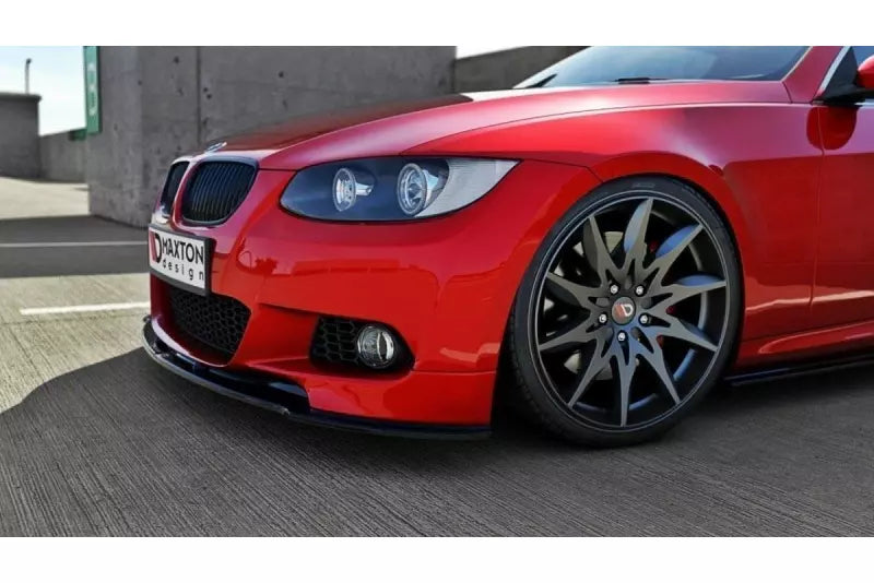 Maxton Design Frontlippe V.1 für BMW 3er E92 M Paket vor Facelift Hochglanz schwarz – Ansicht 4