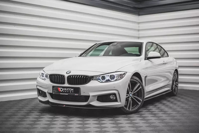 Maxton Design Frontlippe V.2 für BMW 4er F32 F33 F36 M-Paket Hochglanz schwarz – Ansicht 1