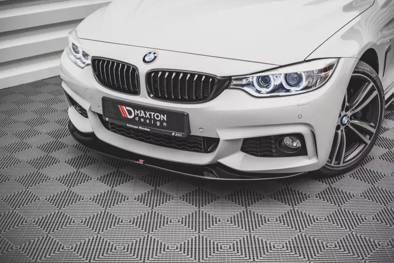 Maxton Design Frontlippe V.2 für BMW 4er F32 F33 F36 M-Paket Hochglanz schwarz – Ansicht 2