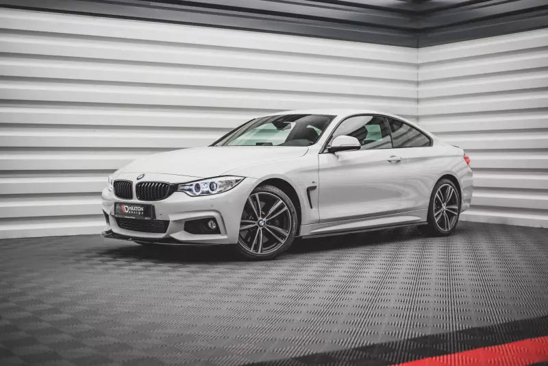 Maxton Design Frontlippe V.2 für BMW 4er F32 F33 F36 M-Paket Hochglanz schwarz – Ansicht 3