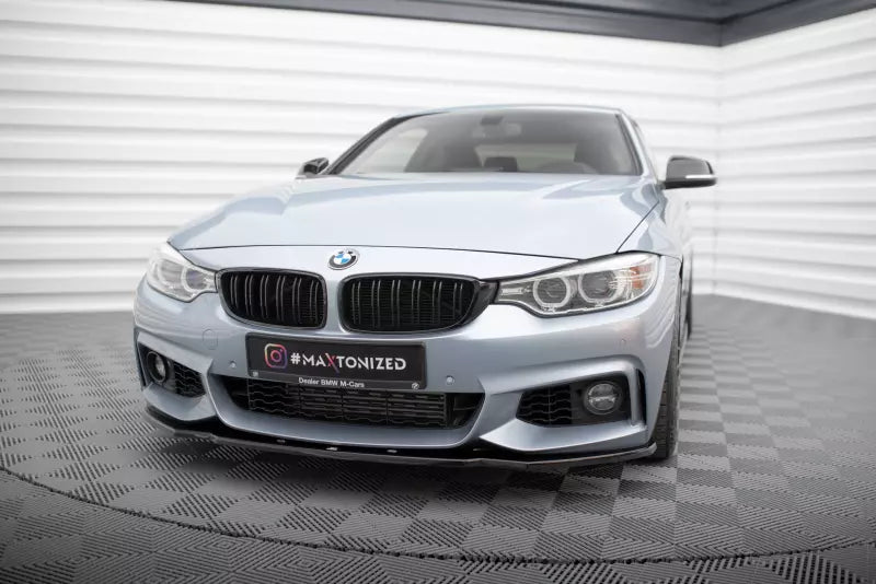 Maxton Design Frontlippe V.1 für BMW 4er M-Paket F32 / F33 / F36 (2013-2020) Hochglanz schwarz – Ansicht 1