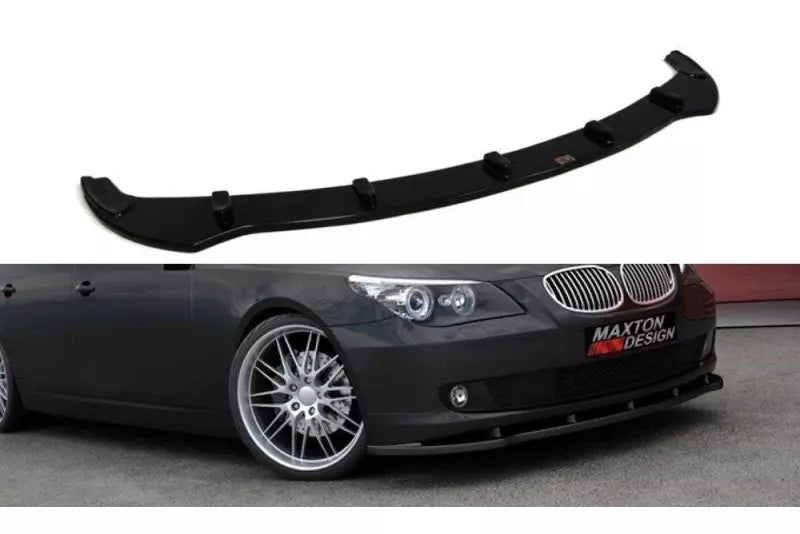 Maxton Design Frontlippe für BMW 5er E60 / E61 Facelift Hochglanz schwarz – Ansicht 1
