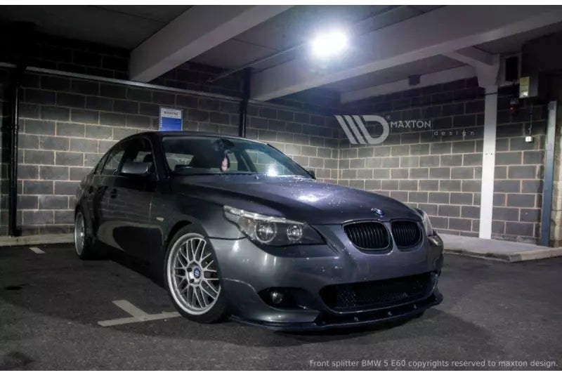 Maxton Design Frontlippe für BMW 5er E60 / E61 M-Paket Hochglanz schwarz – Ansicht 2