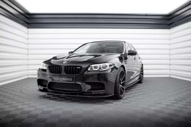 Maxton Design Frontlippe V.1 für BMW M5 F10 / F11 Hochglanz schwarz – Ansicht 1