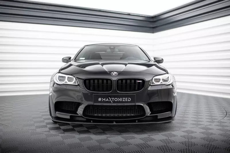 Maxton Design Frontlippe V.1 für BMW M5 F10 / F11 Hochglanz schwarz – Ansicht 2