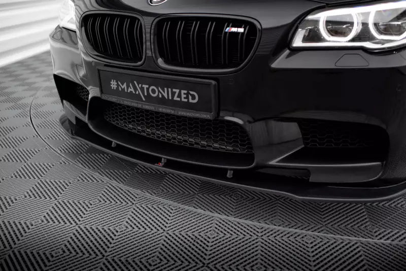 Maxton Design Frontlippe V.1 für BMW M5 F10 / F11 Hochglanz schwarz – Ansicht 3