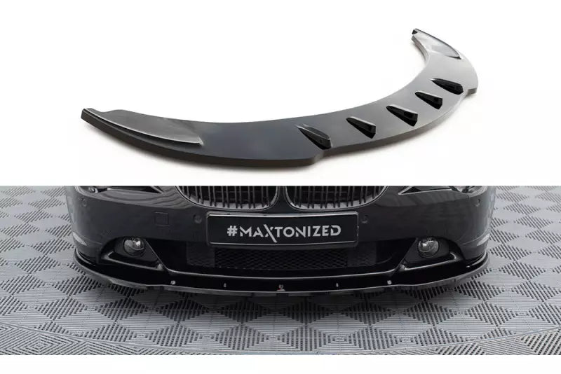 Maxton Design Frontlippe V.1 für BMW 6er E63 / E64 vor Facelift Hochglanz schwarz – Ansicht 1