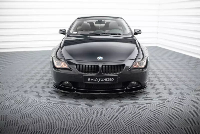 Maxton Design Frontlippe V.1 für BMW 6er E63 / E64 vor Facelift Hochglanz schwarz – Ansicht 2