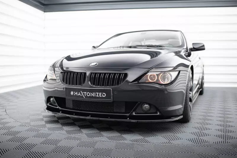 Maxton Design Frontlippe V.1 für BMW 6er E63 / E64 vor Facelift Hochglanz schwarz – Ansicht 3