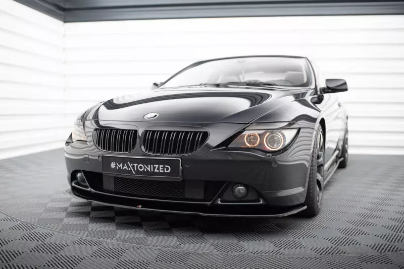 Maxton Design Frontlippe V.2 für BMW 6er E63 / E64 vor Facelift Hochglanz schwarz – Ansicht 1