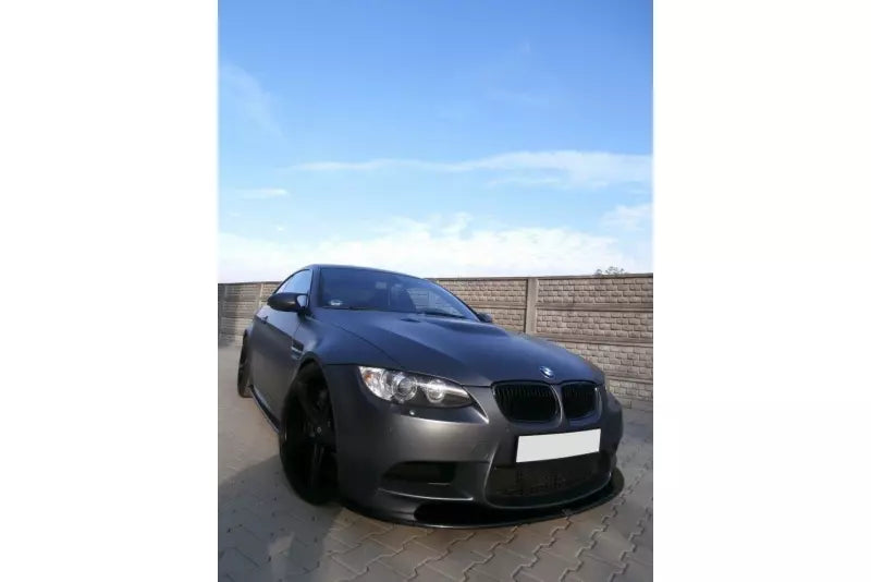 Maxton Design Frontlippe für BMW M3 E92 / E93 vor Facelift Hochglanz schwarz – Ansicht 2