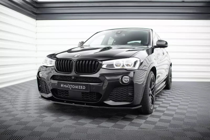 Maxton Design Frontlippe für BMW X4 F26 M Paket Hochglanz schwarz – Ansicht 1