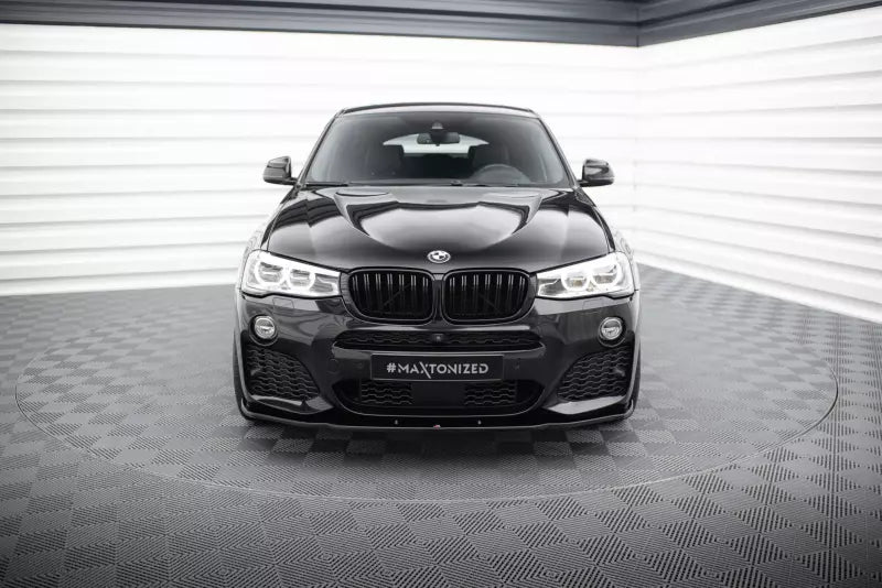 Maxton Design Frontlippe für BMW X4 F26 M Paket Hochglanz schwarz – Ansicht 2