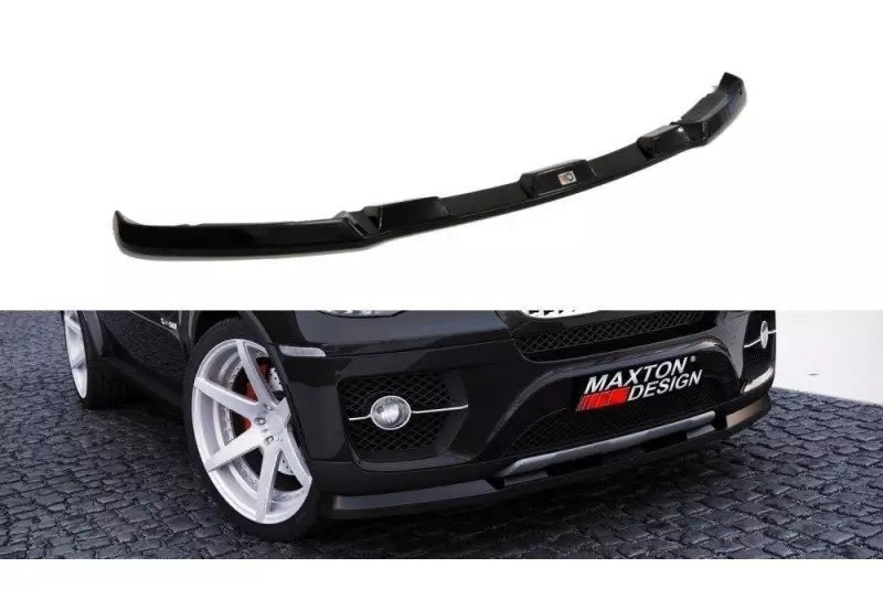Maxton Design Frontlippe für BMW X6 E71 Hochglanz schwarz – Ansicht 1