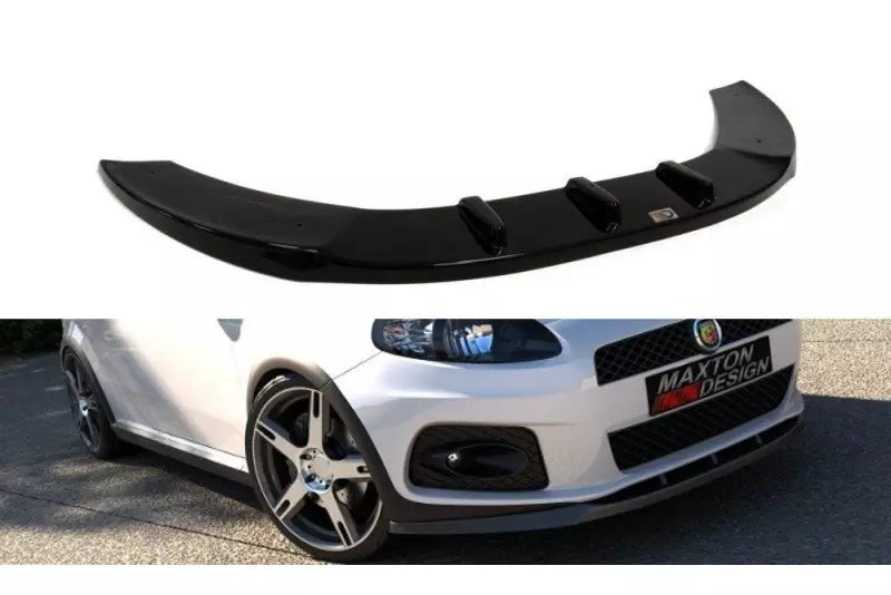 Maxton Design Frontlippe V.1 für Fiat Grande Punto Abarth Hochglanz schwarz – Ansicht 1