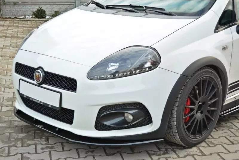 Maxton Design Frontlippe V.2 für Fiat Grande Punto Abarth Hochglanz schwarz – Ansicht 1