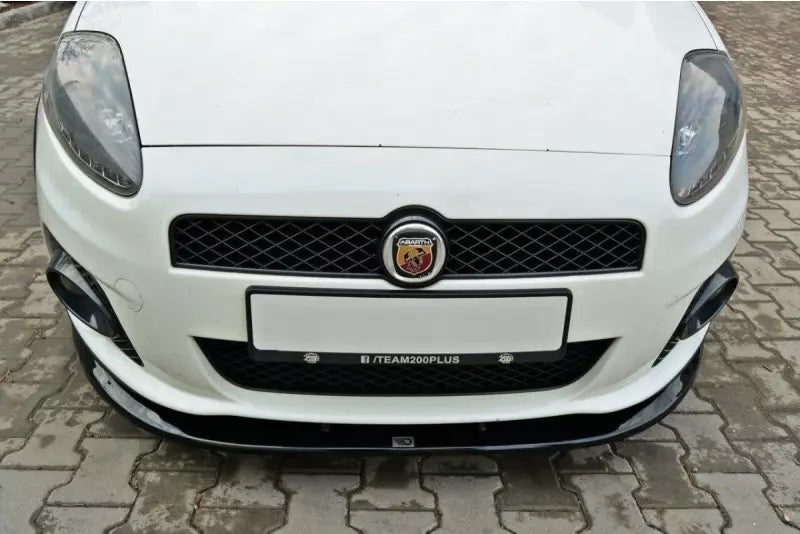 Maxton Design Frontlippe V.2 für Fiat Grande Punto Abarth Hochglanz schwarz – Ansicht 2
