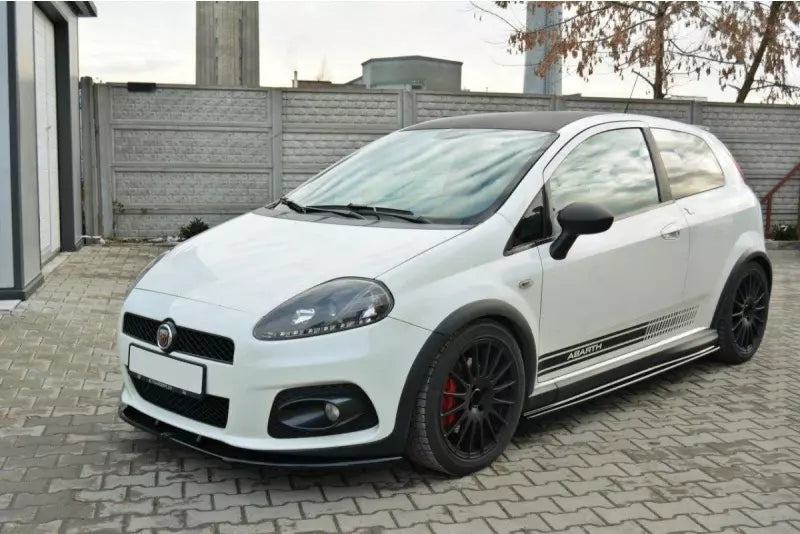 Maxton Design Frontlippe V.2 für Fiat Grande Punto Abarth Hochglanz schwarz – Ansicht 4