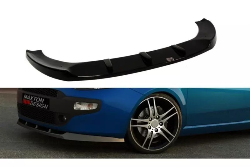 Maxton Design Frontlippe für Fiat Punto Standard (vor und nach Facelift) Hochglanz schwarz – Ansicht 1