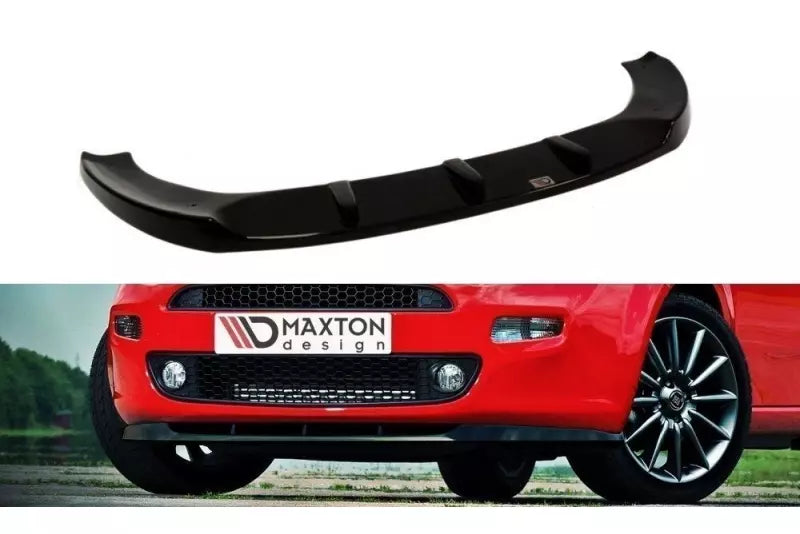 Maxton Design Frontlippe für Fiat Punto Standard (vor und nach Facelift) Hochglanz schwarz – Ansicht 2
