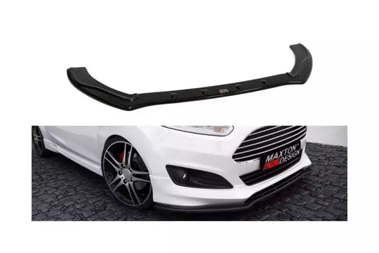 Maxton Design Frontlippe für Fiesta ST-Line / Zetec S Mk7 Facelift 2013-2016 Hochglanz schwarz – Ansicht 1