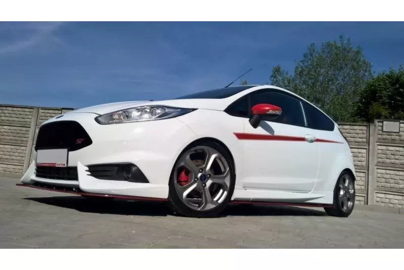 Maxton Design Frontlippe für Fiesta ST Mk7 Facelift 2013-2016 (Mit Maxton Frontansatz) Hochglanz schwarz – Ansicht 1
