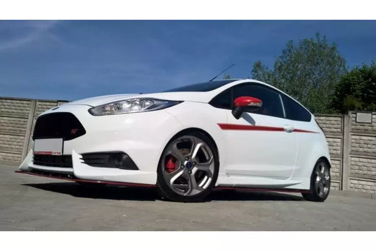 Maxton Design Frontlippe für Fiesta ST Mk7 Facelift 2013-2016 (Mit Maxton Frontansatz) Hochglanz schwarz – Ansicht 1