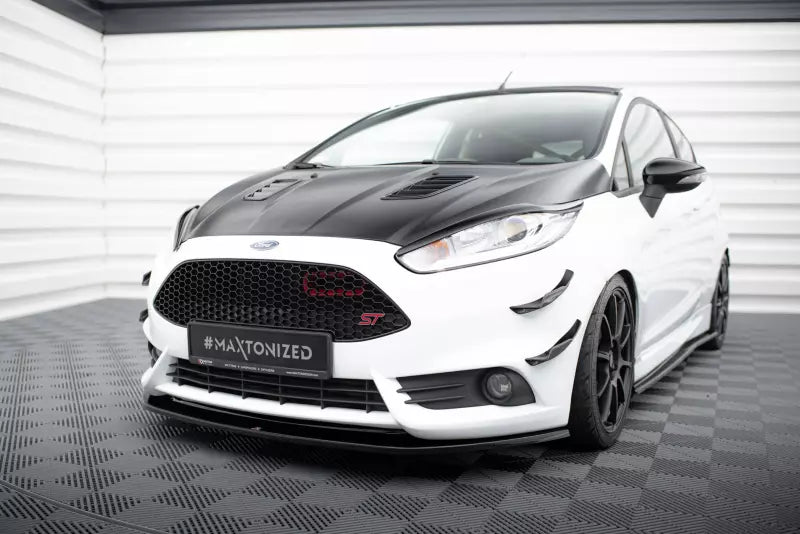 Maxton Design Frontlippe V.2 für Fiesta ST Mk7 vor Facelift Hochglanz schwarz – Ansicht 1
