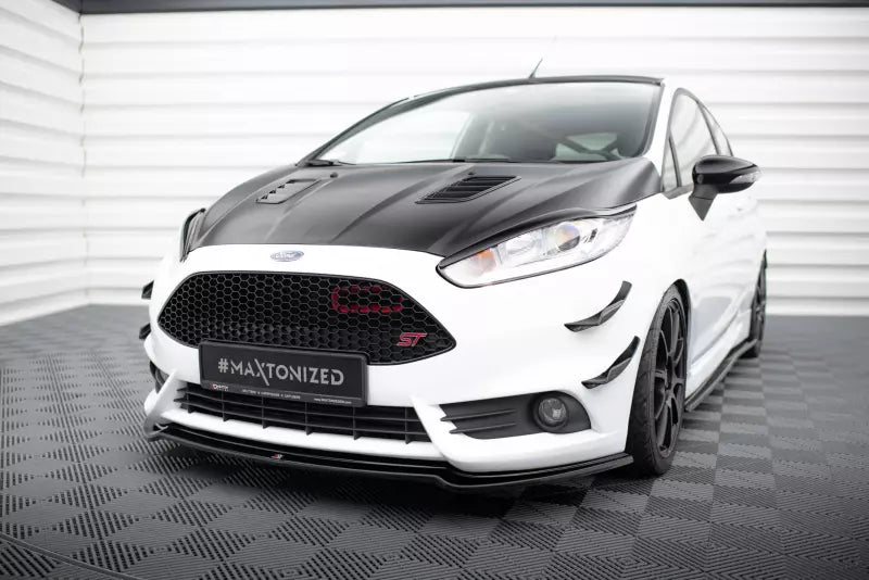 Maxton Design Frontlippe V.3 für Fiesta ST Mk7 Facelift 2013-16 Hochglanz schwarz – Ansicht 1