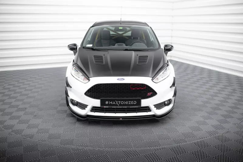 Maxton Design Frontlippe V.3 für Fiesta ST Mk7 Facelift 2013-16 Hochglanz schwarz – Ansicht 2
