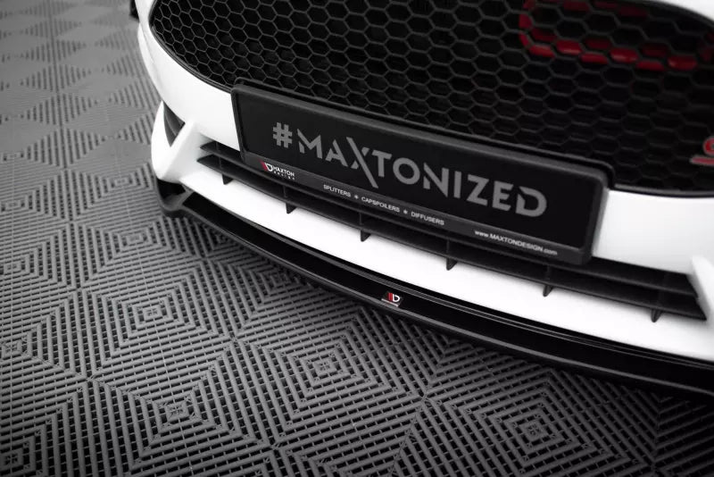 Maxton Design Frontlippe V.3 für Fiesta ST Mk7 Facelift 2013-16 Hochglanz schwarz – Ansicht 3