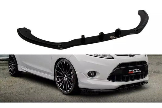 Maxton Design Frontlippe für Ford Fiesta St-Line / Zetec S Mk7 Hochglanz schwarz – Ansicht 1