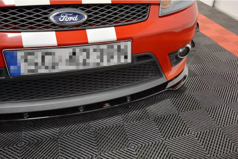 Maxton Design Frontlippe V.1 für Ford Fiesta ST Mk6 Hochglanz schwarz – Ansicht 2